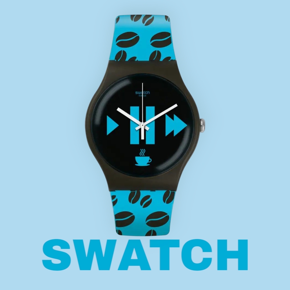 Swatch Watch Coffee Blue-S